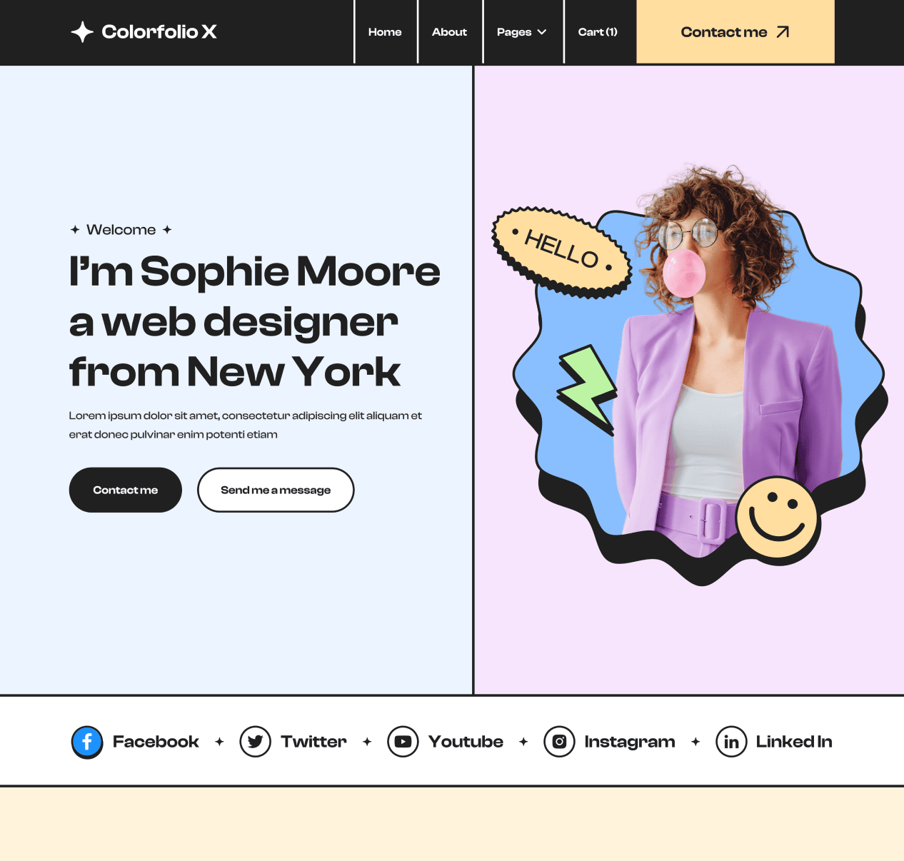Home Top Image - Colorfolio X Webflow Template
