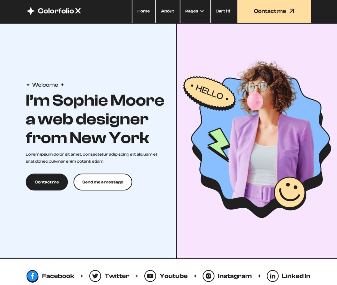 Home Image - Colorfolio X Webflow Template