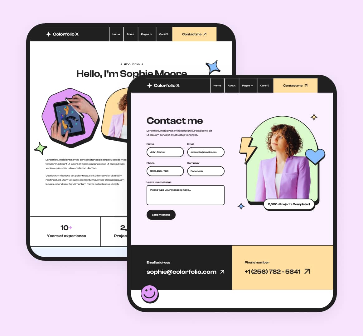 Pages Image - Colorfolio X Webflow Template