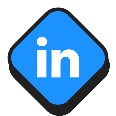 LinkedIn Diamond Logo - Colorfolio X Webflow Template