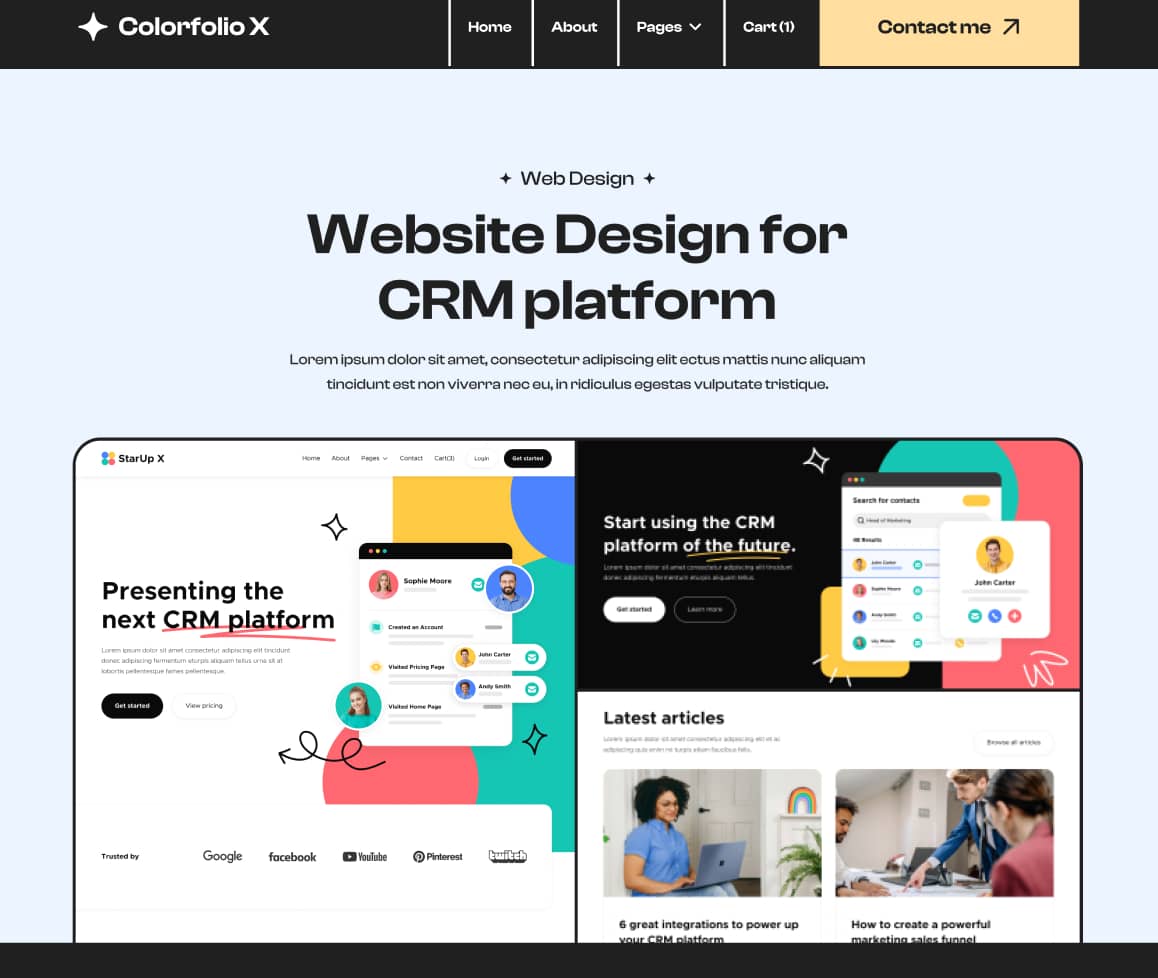 Portfolio Single Image - Colorfolio X Webflow Template
