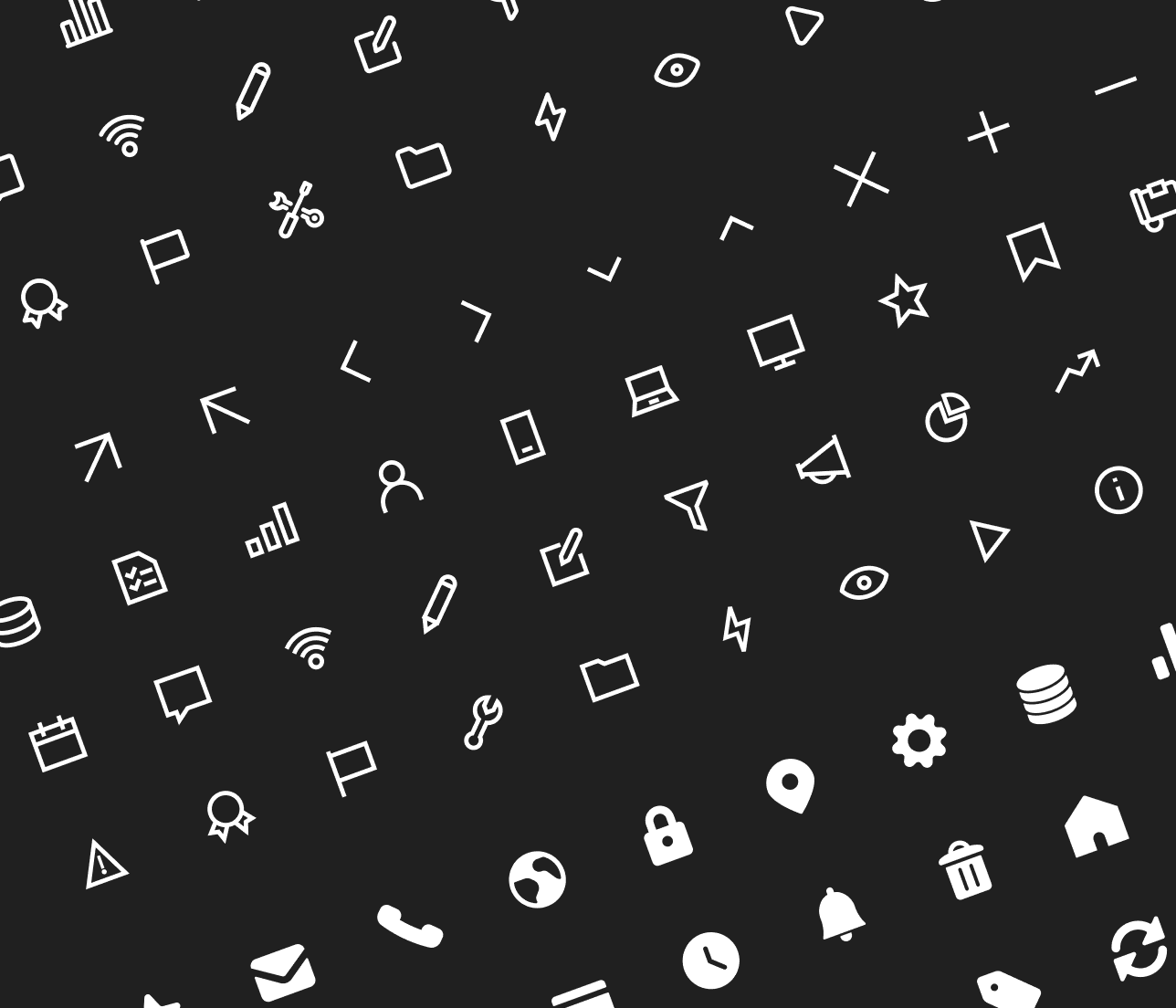Custom Icon Set Image - Colorfolio X Webflow Template