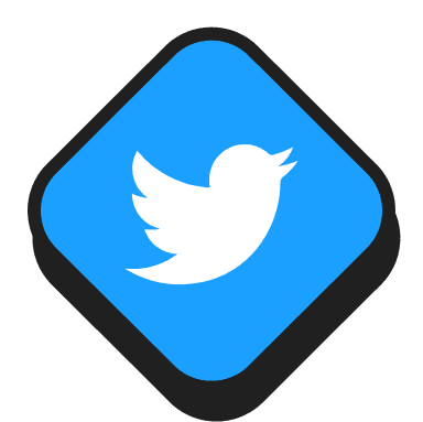 Twitter Diamond Logo - Colorfolio X Webflow Template