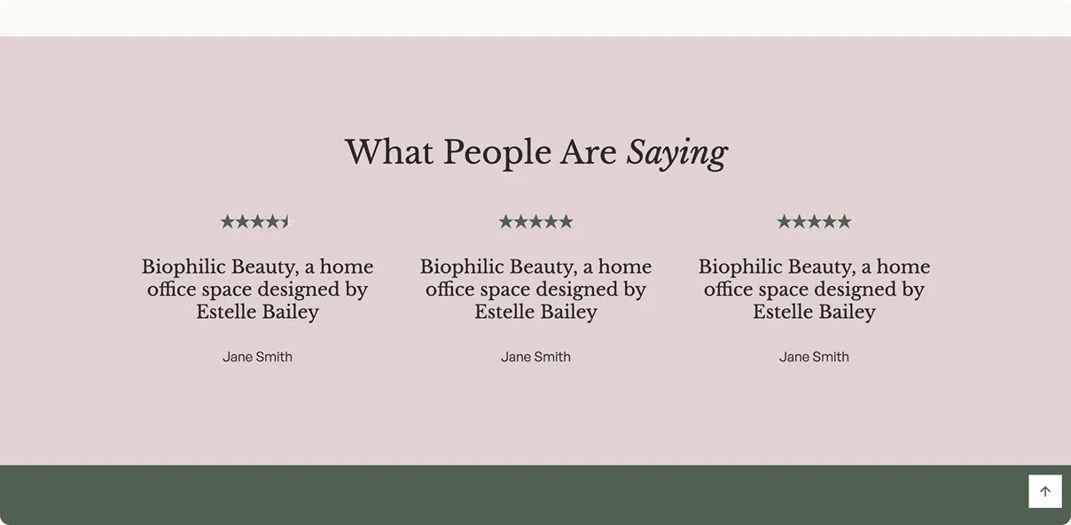 Built-in Testimonials Slider