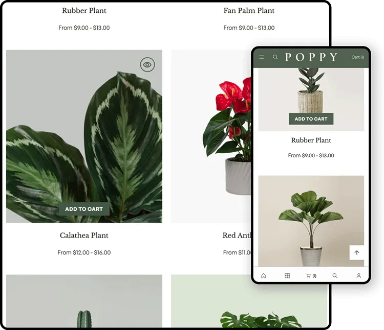 Product Grid Hover Animations