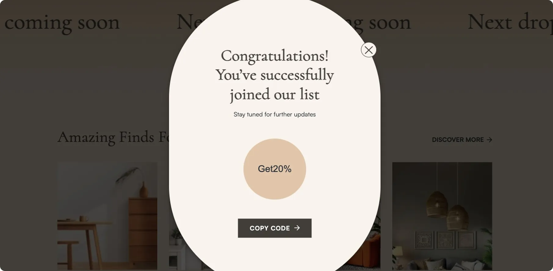 Brand-Fitting Popup Layouts