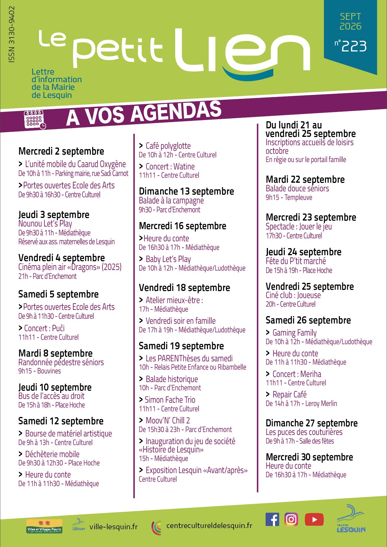 Petit lien septembre 2026