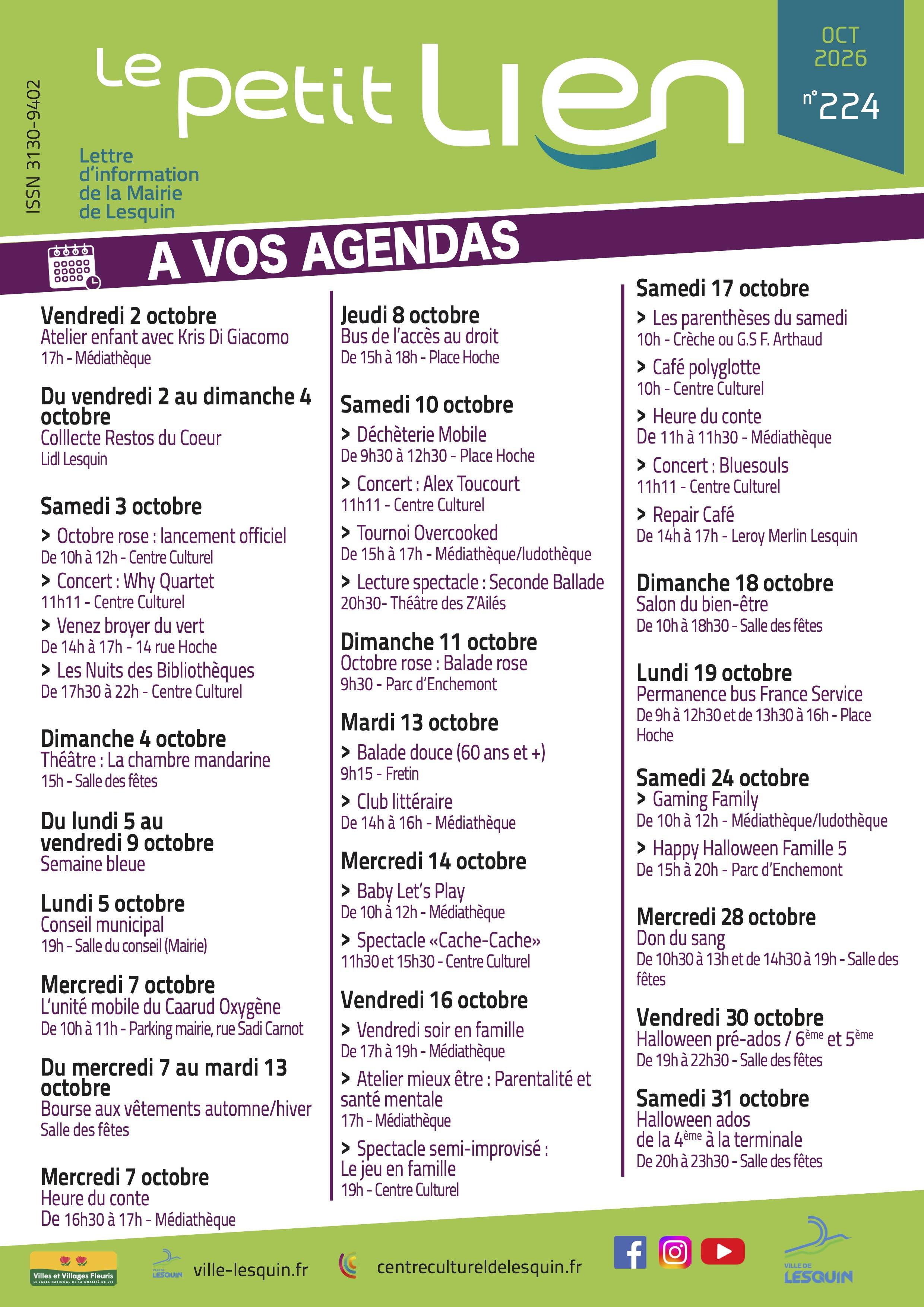 Petit lien octobre 2026
