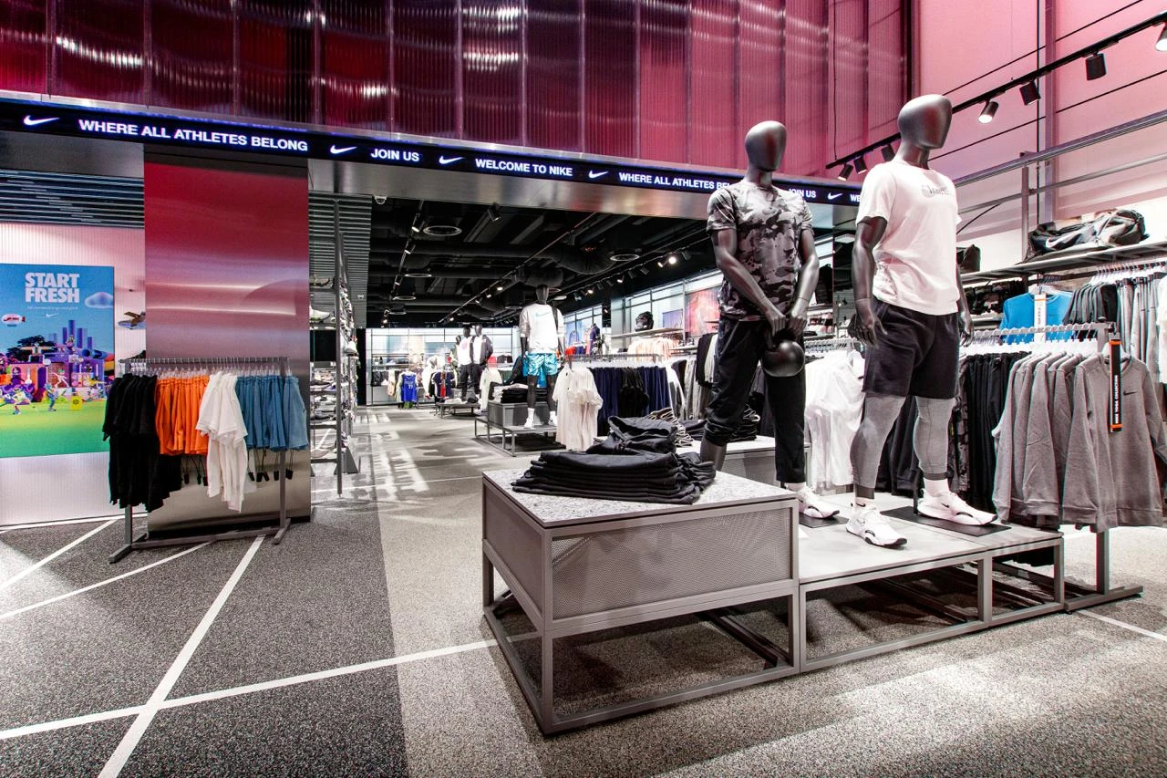 Sportswear store where Brandtrack keeps the music consistent across every branch