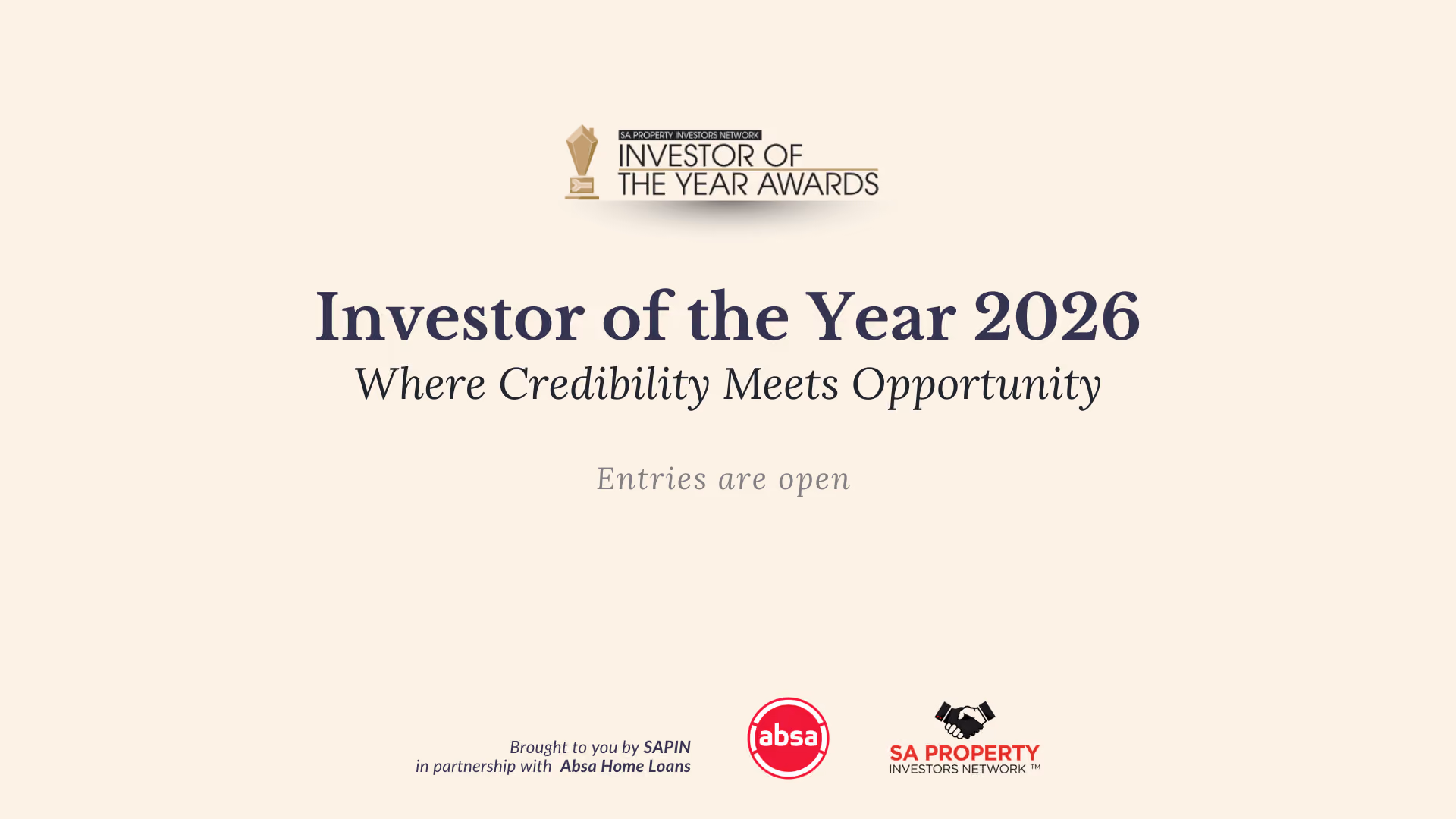 GALA AWARDS IOTY | Saturday, 19 September | 17:30 | JHB, Maslow hotel