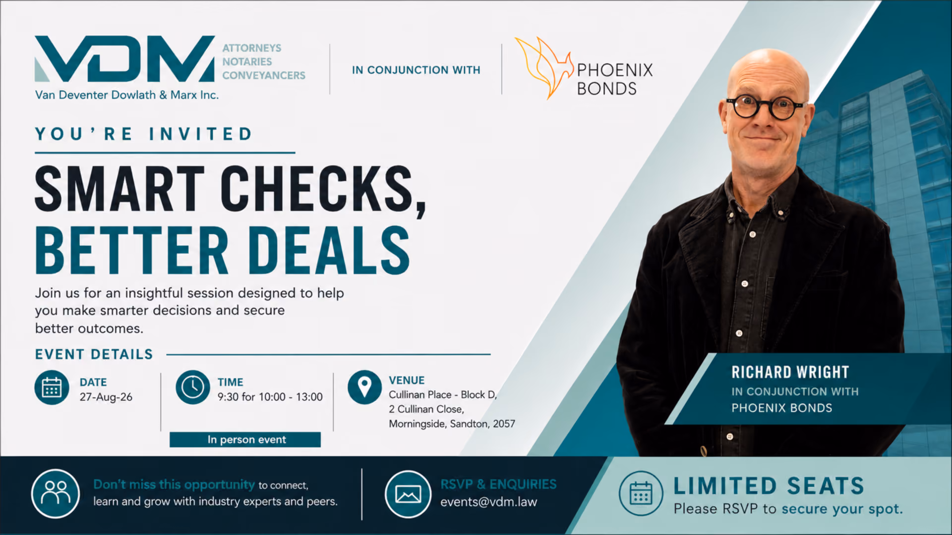 LIVE EVENT | Thursday, 27 August | 09:30 - 13:00 | Sandton