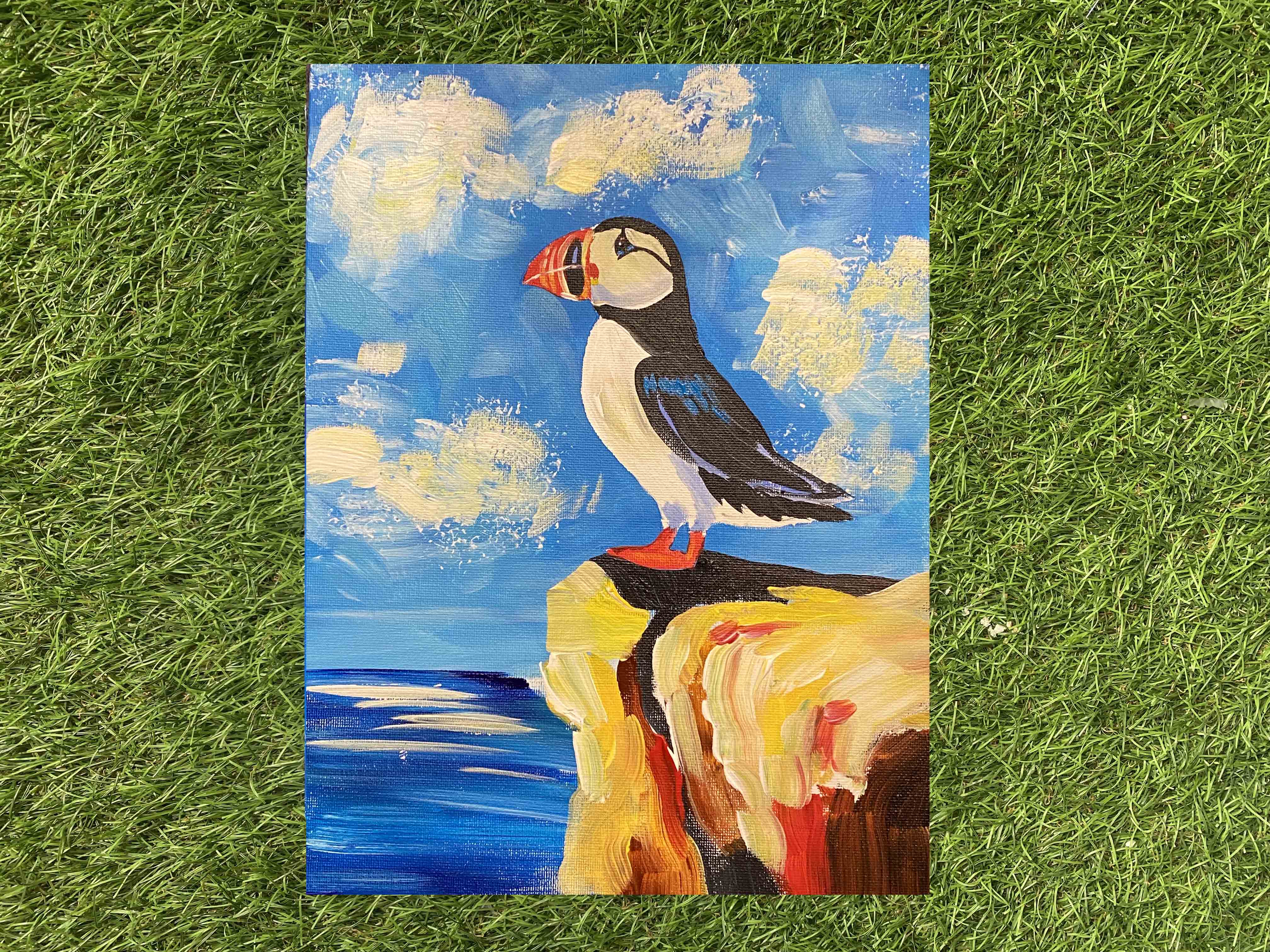 NEW - Puffin Island - Canvas Tutorial (Child Session)