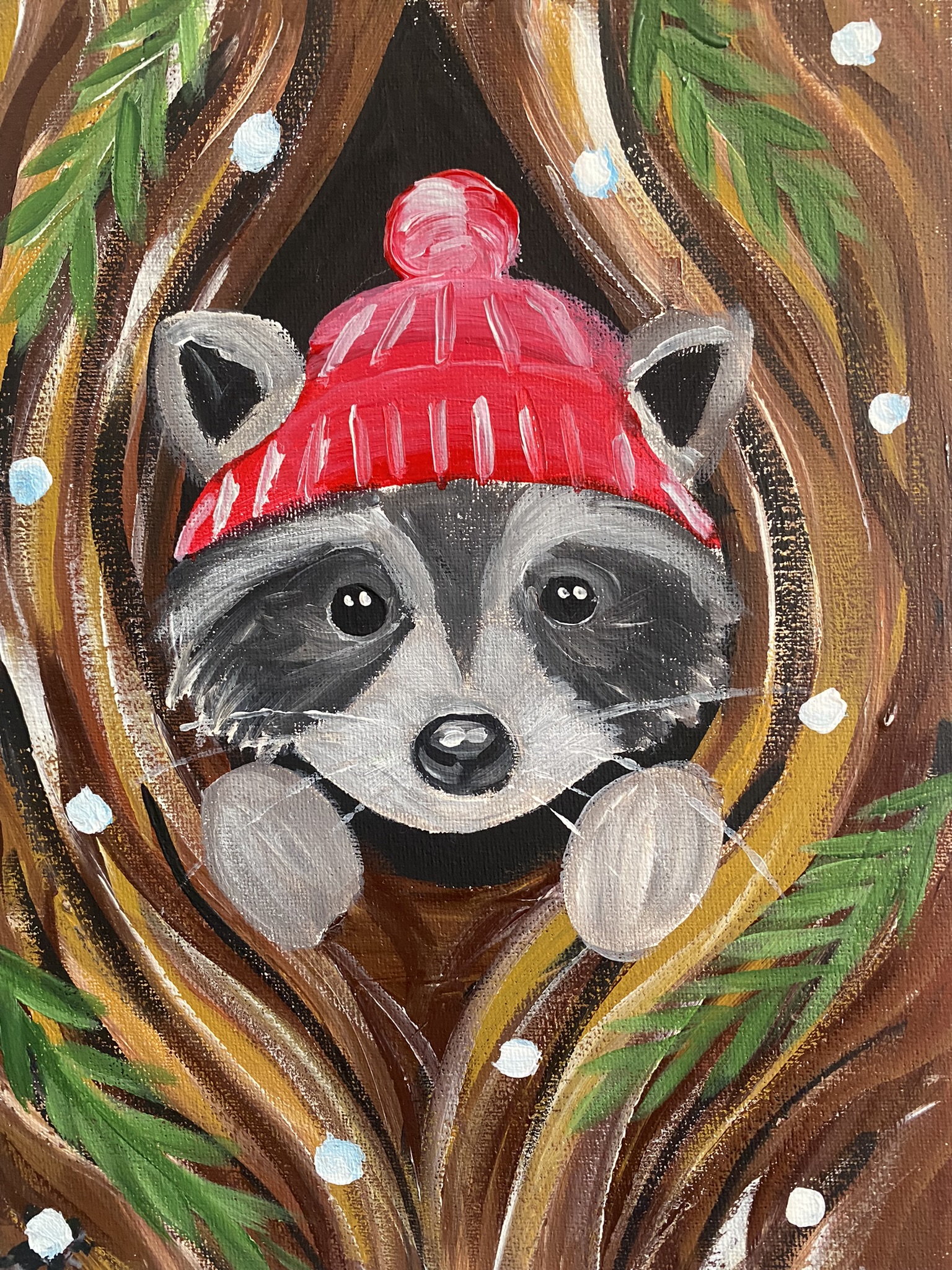 Canvas Tutorial - Cosy Racoon