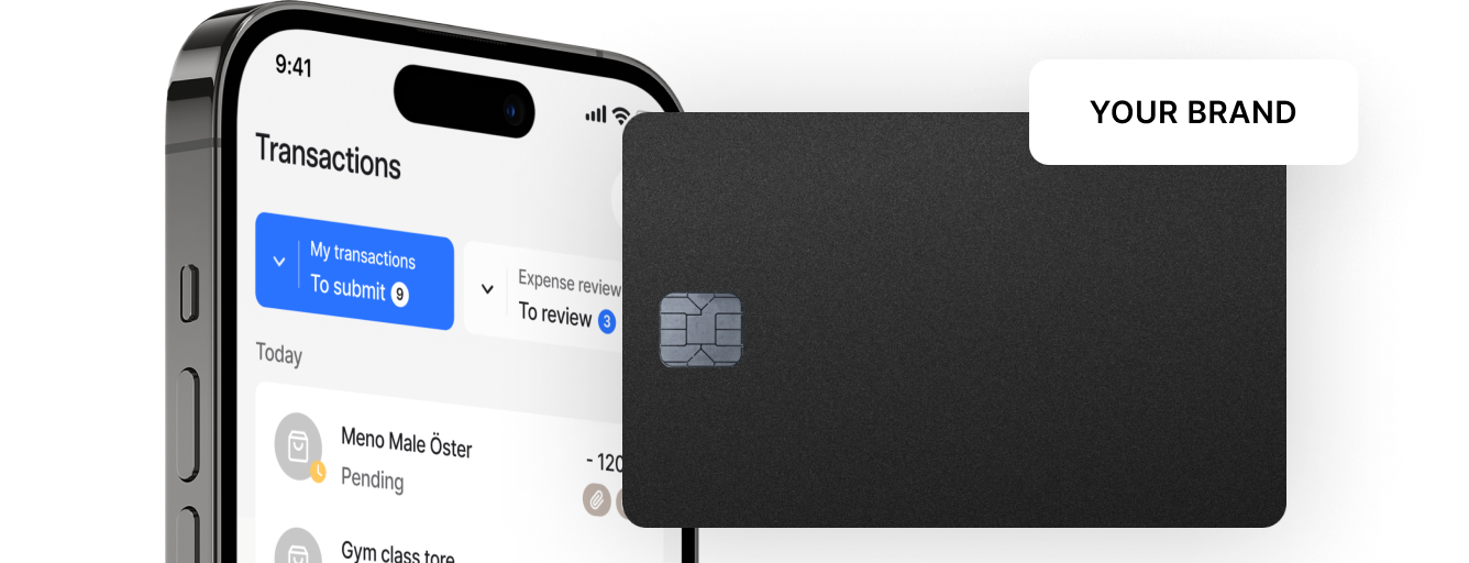 White-label corporate cards and branded spend management platform