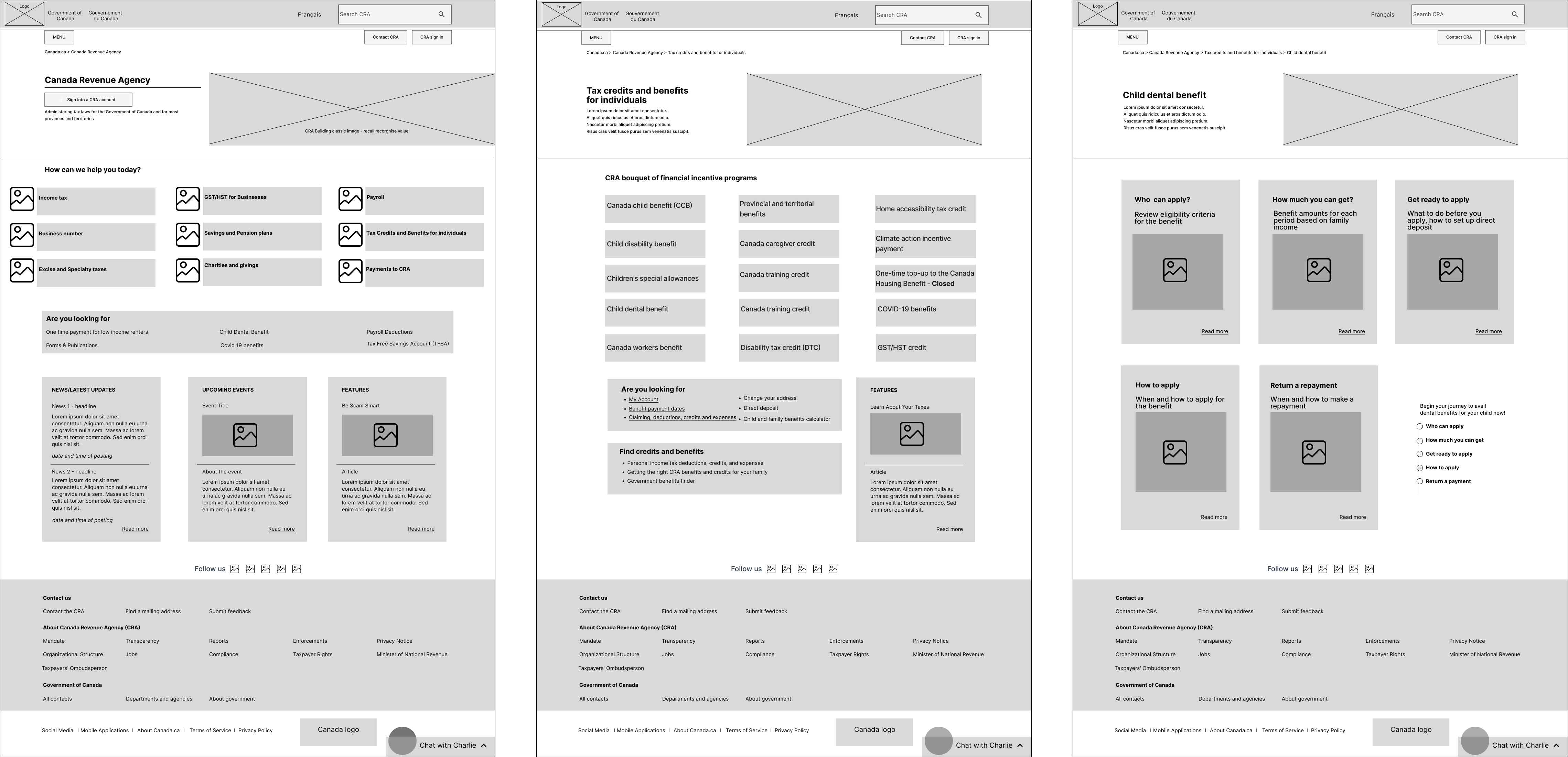 lo-fi wireframes