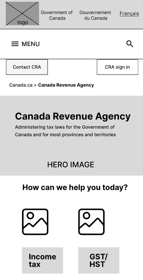 mobile lo-fi wireframe