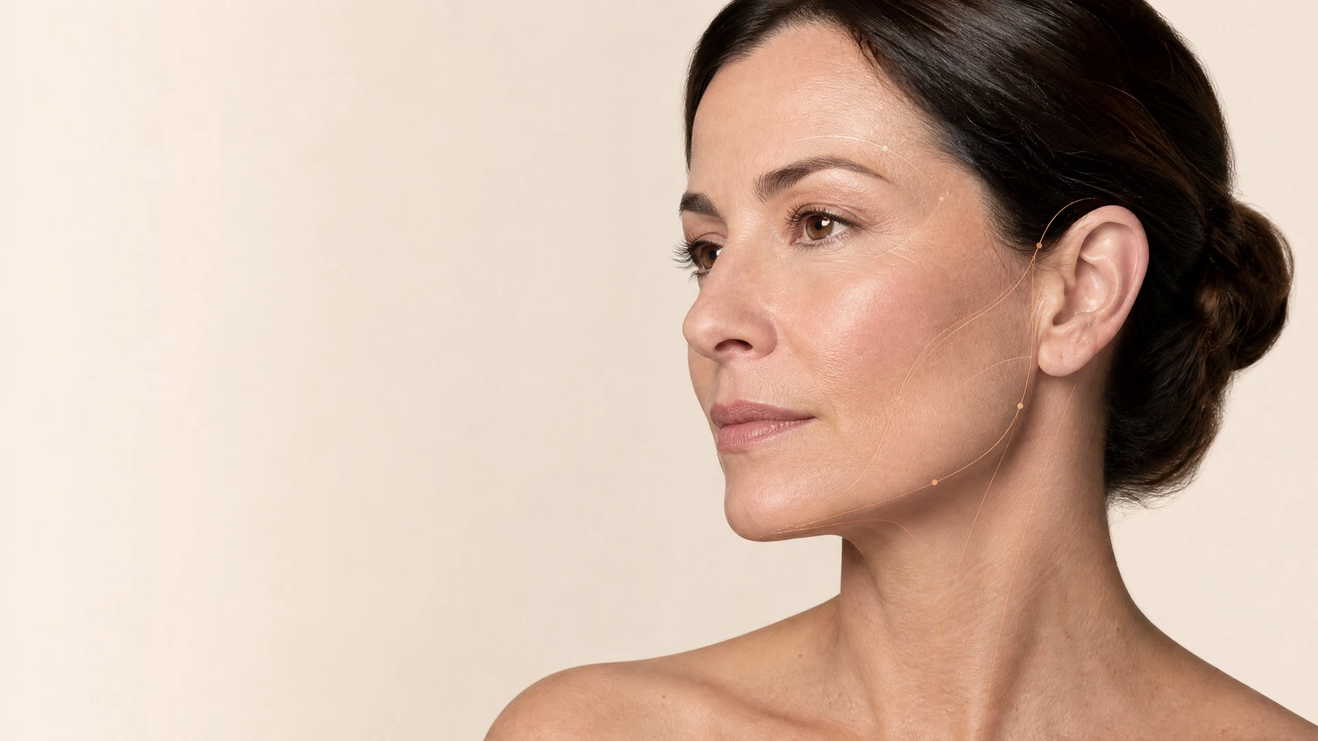 Editorial facial contour study