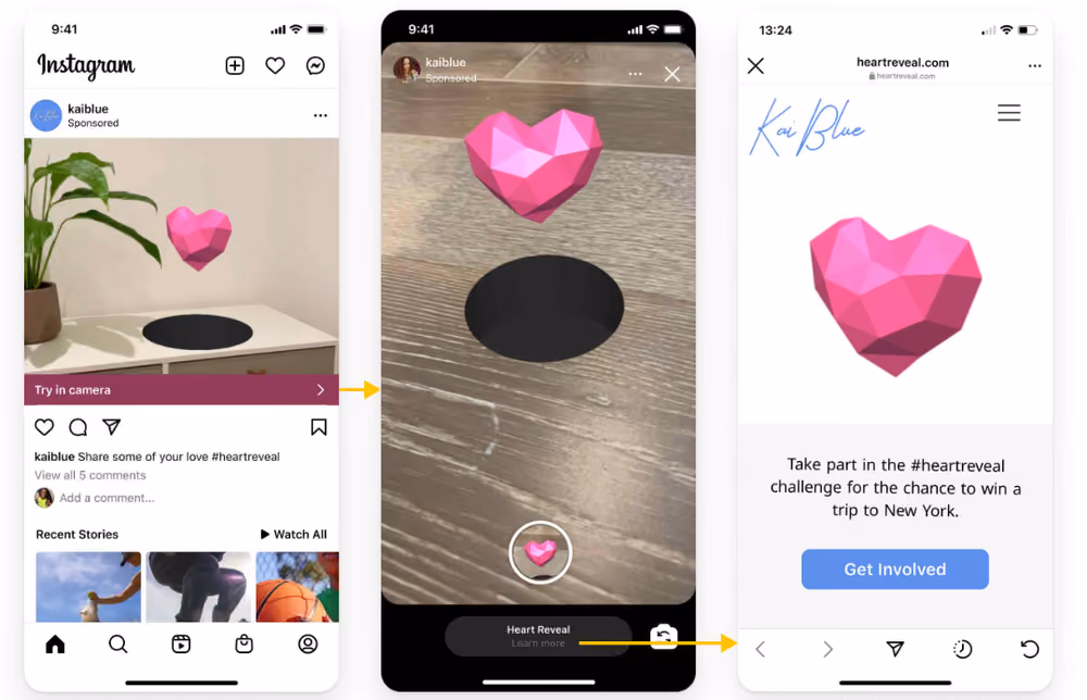 Instagram Augmented Reality Ads - Instagram Updates of 2022 - Partipost