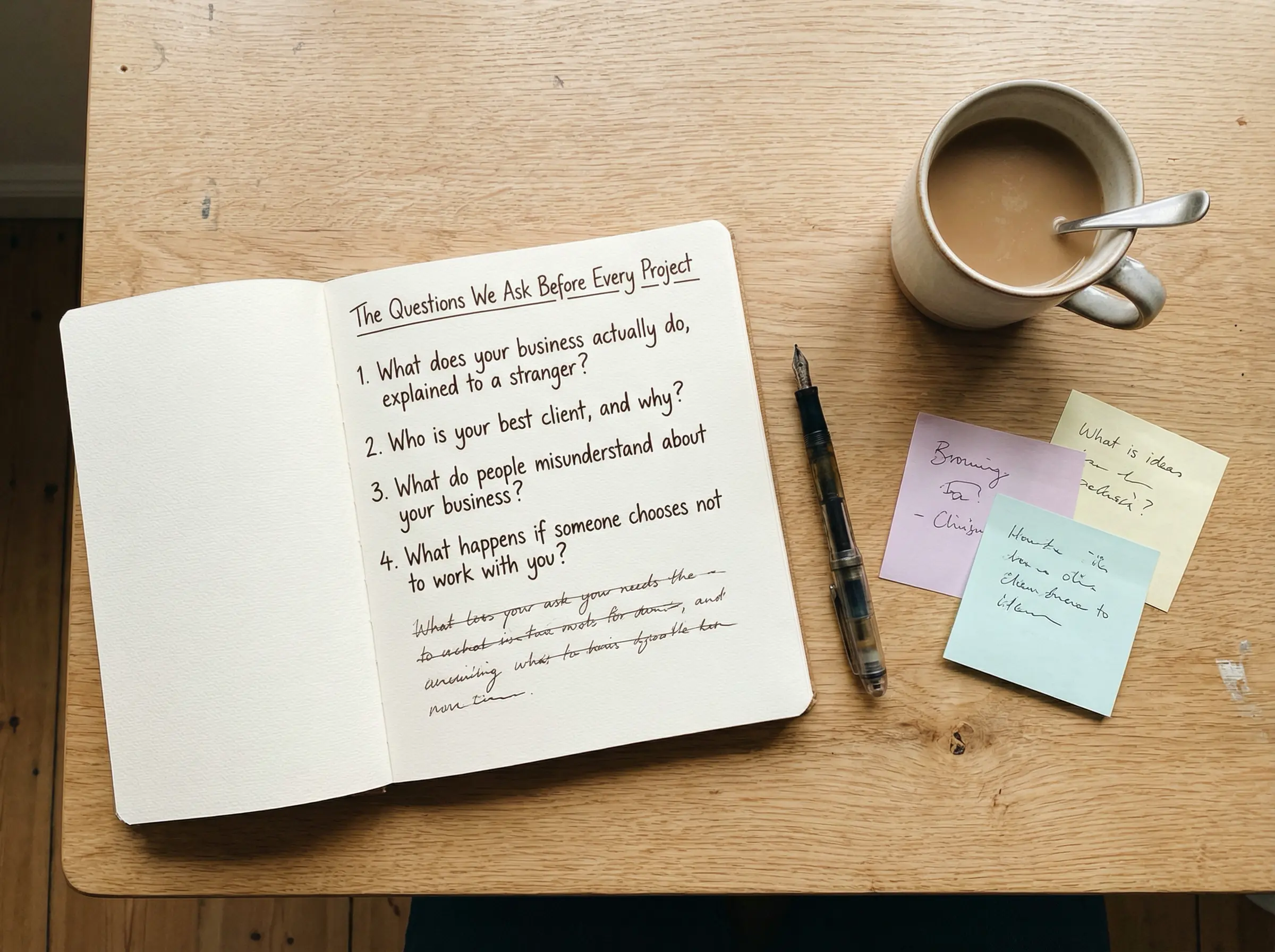 The Questions We Ask Before Every Project