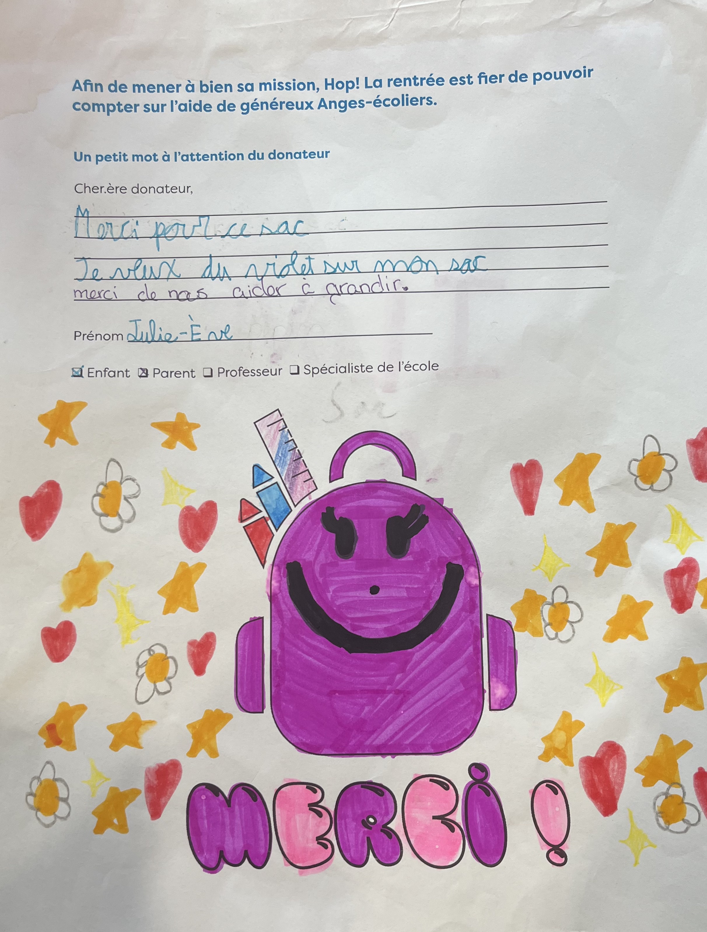 a kids drawing showing a school