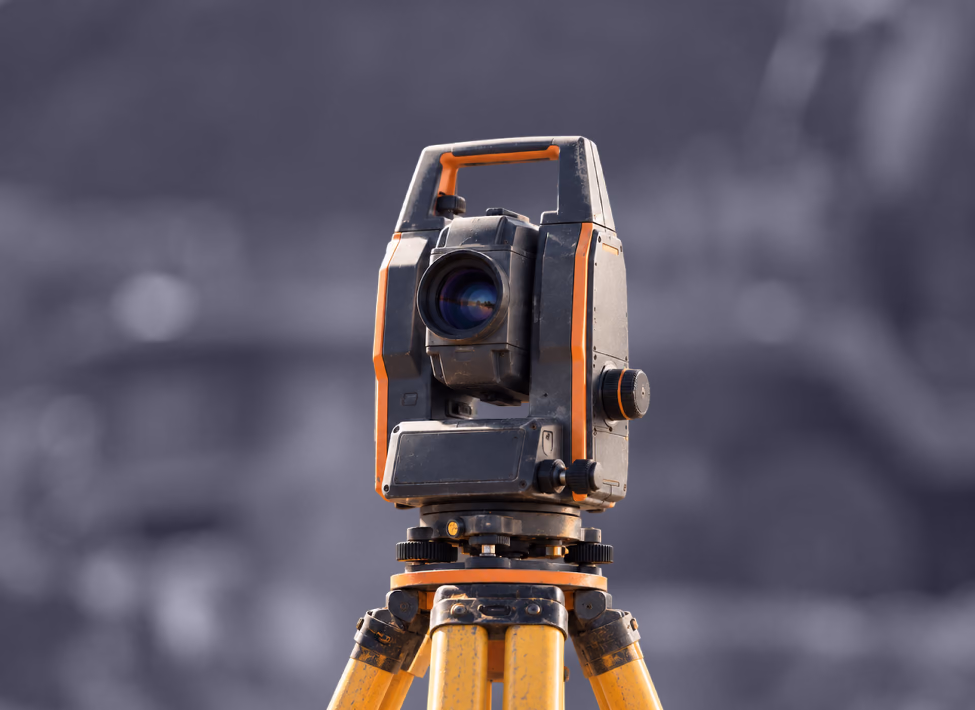 GNSS antenna on a grader blade mast
