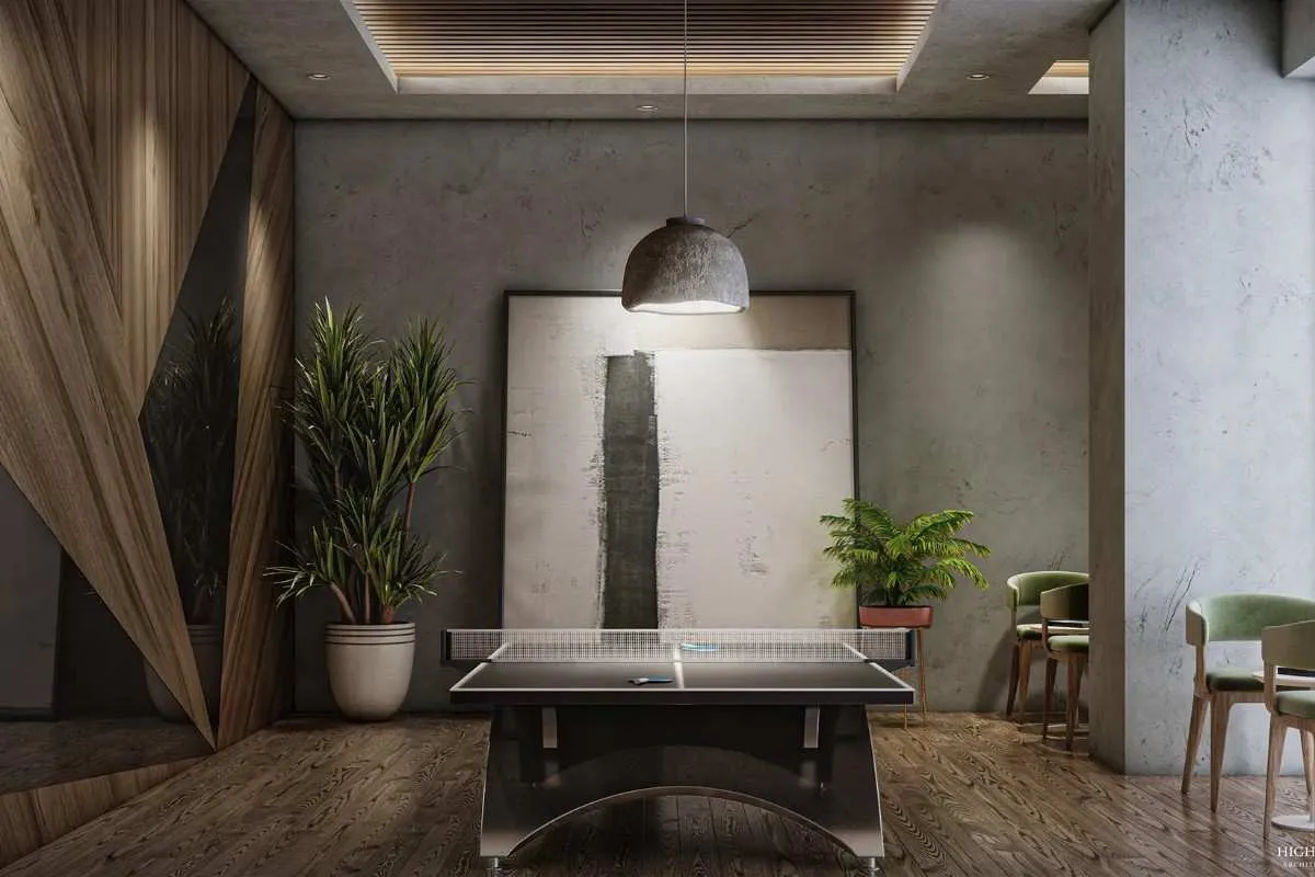 Table tennis room at Sattva Forest Ridge
