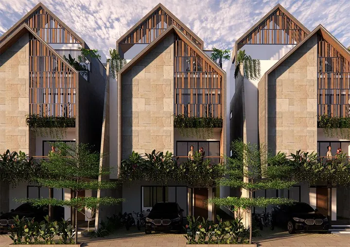 Exterior view of villas at Atmos JR Eastfields Villas