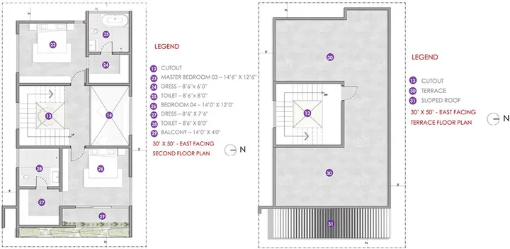4BHK - Second Floor and Terrace