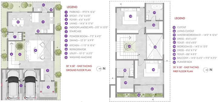 4BHK - Ground and First Floor