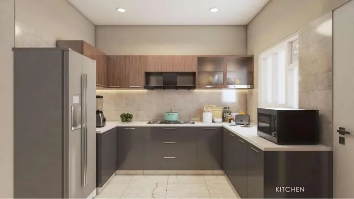 Modern kitchen at Prestige Spring Heights