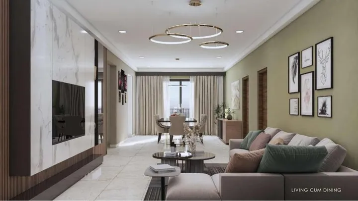 Living and dining area at Prestige Spring Heights
