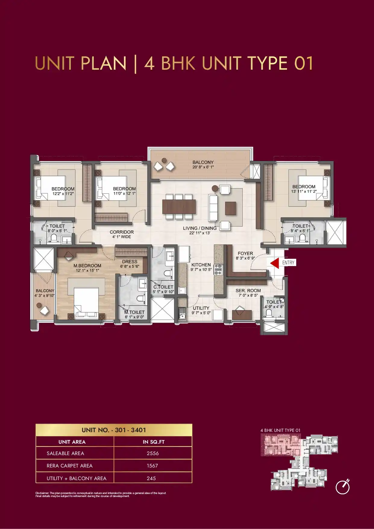 4 BHK Type 1