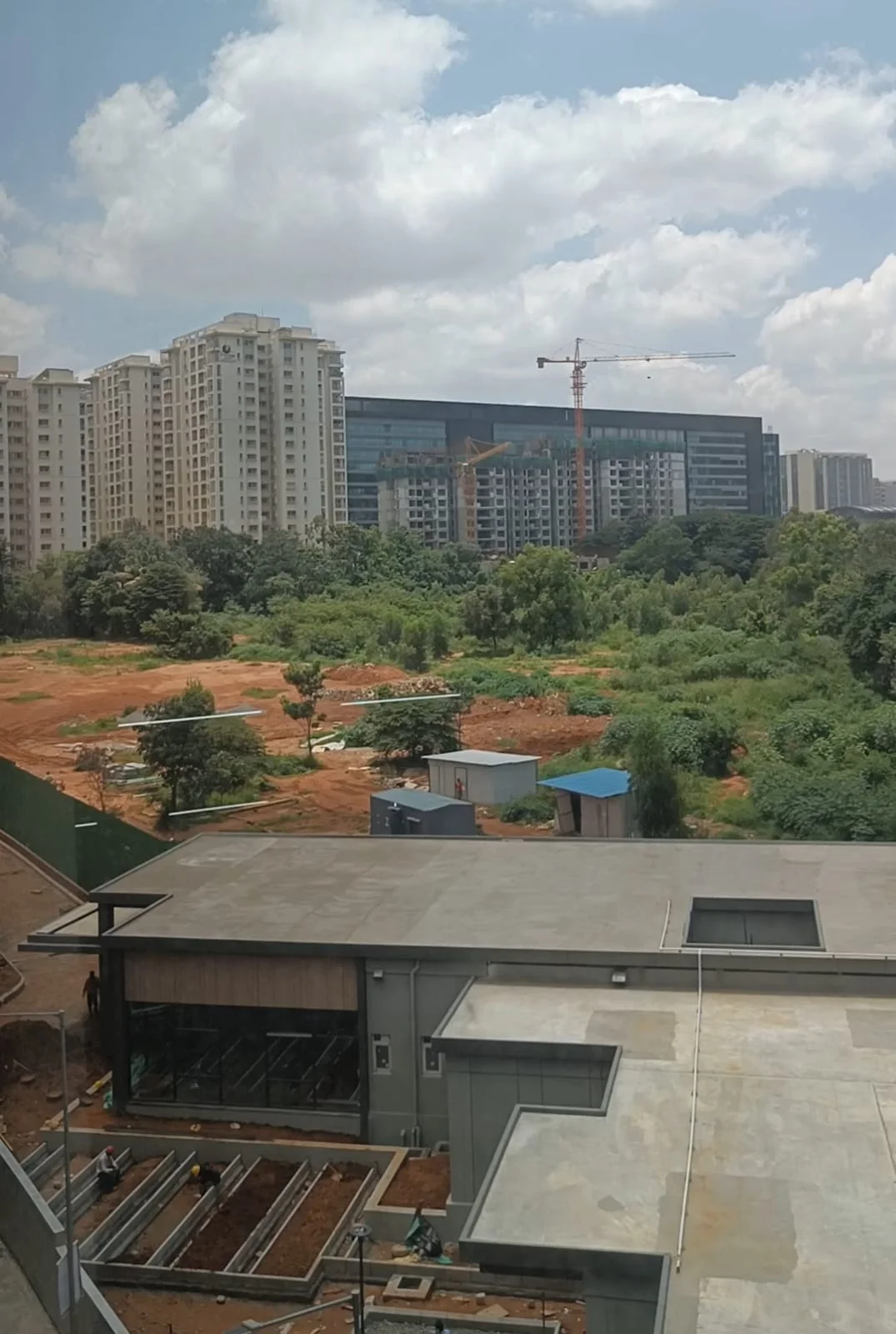 Construction site of Mahindra Kadugodi