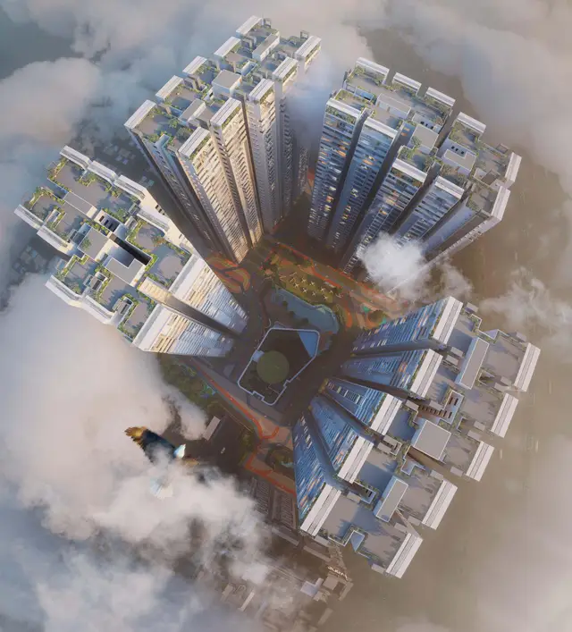 Tower aerial view of Anvita Ivana