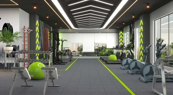 Modern gym at Allure Avani