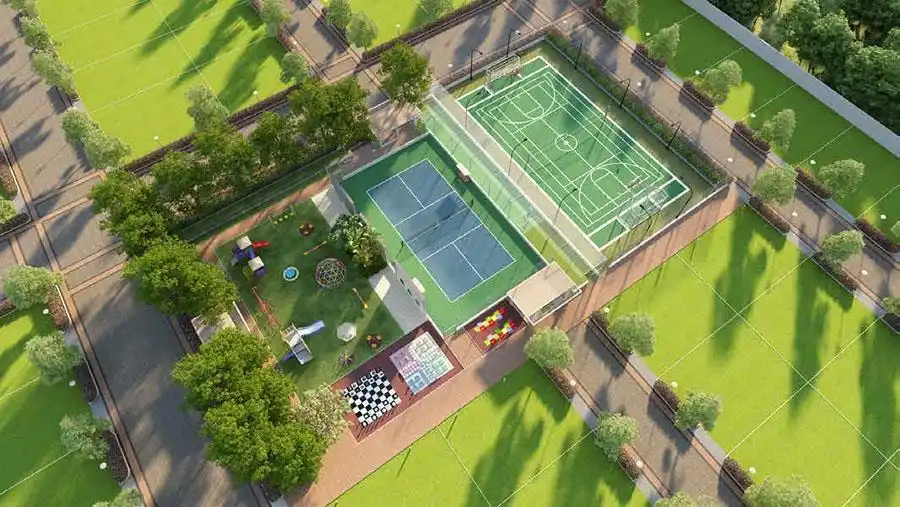 Tennis and multi-sport courts at Abhee Codename You