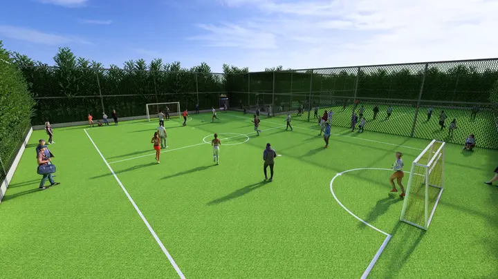 Futsal court at Keya Urban Forest