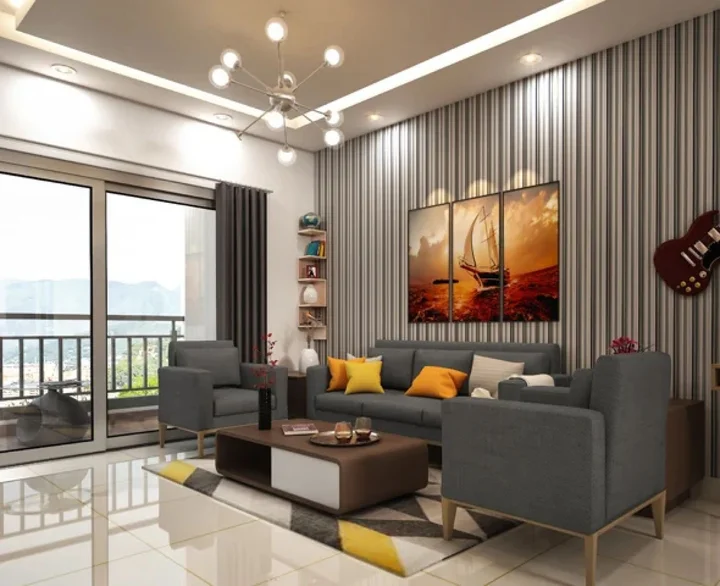 Living room interior at Arvind Skycrest