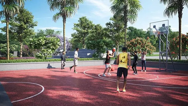 Basketball court at The Glenhart Estates