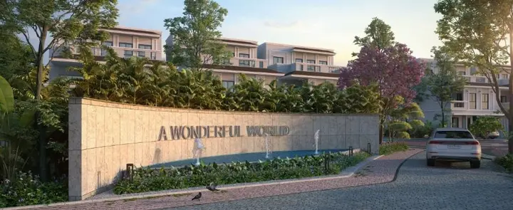 Entrance signage at NVT A Wonderful World