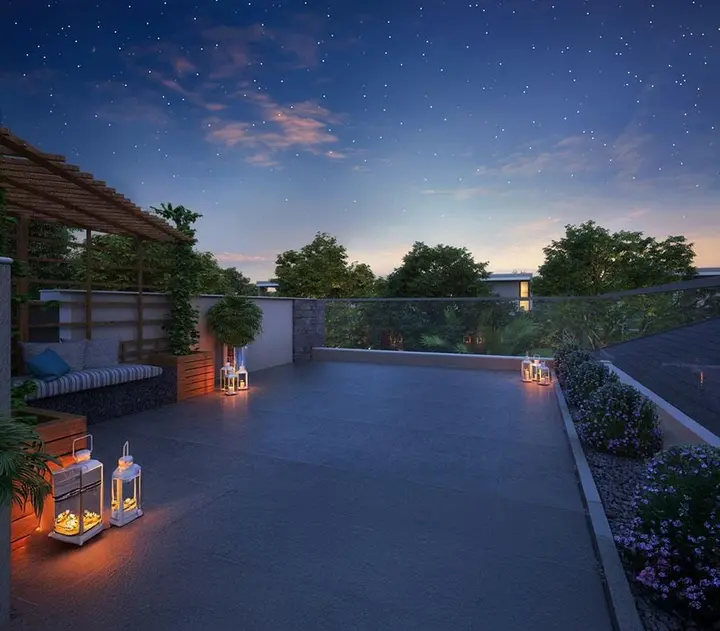 Rooftop terrace view at NVT A Wonderful World