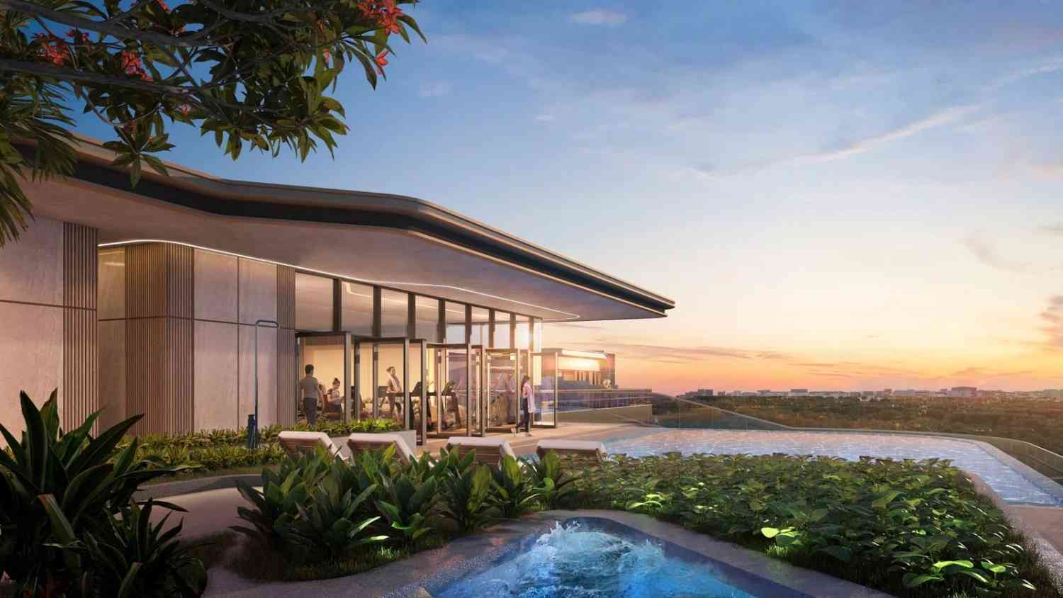 L&T Thanisandra Infinity Pool and Deck