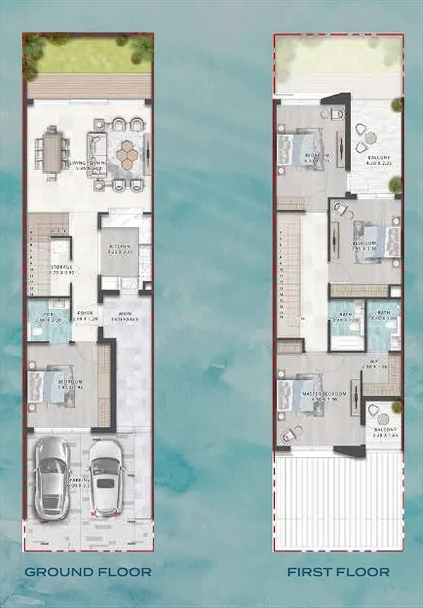 L&T Thanisandra 3 BHK Duplex Floor Plan