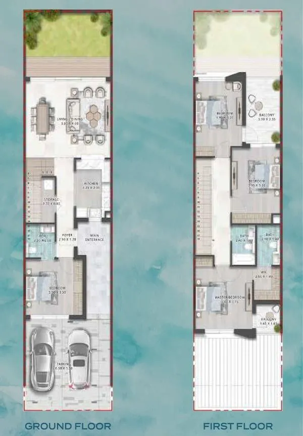 L&T Thanisandra 3 BHK Duplex Alternate Floor Plan