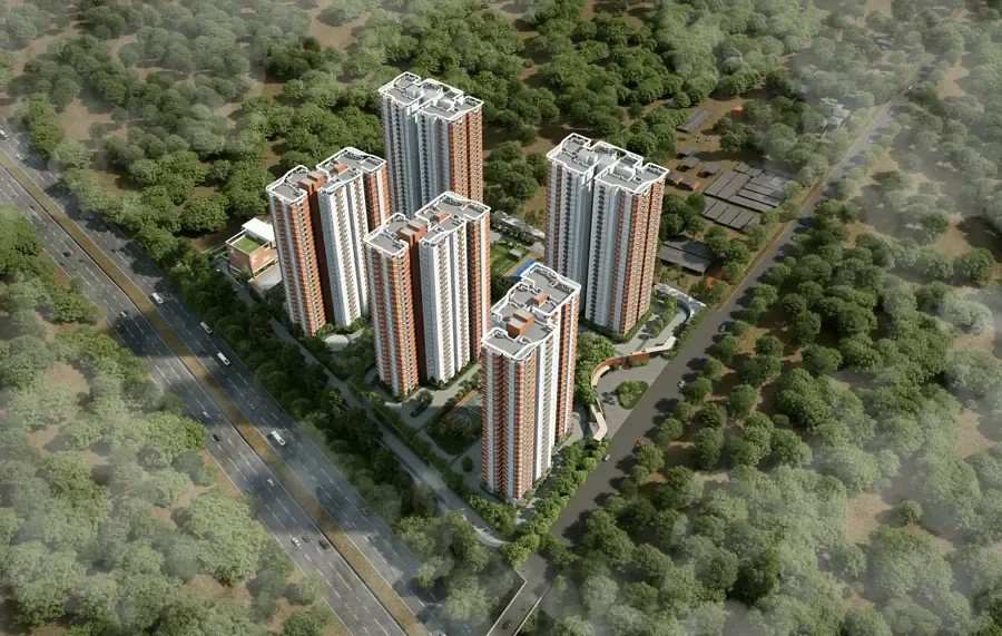 Aparna Wonder Woods Aerial View