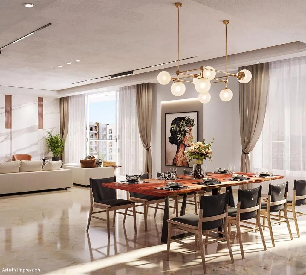 Assetz Codename Twin Lake City Horamavu Living Room