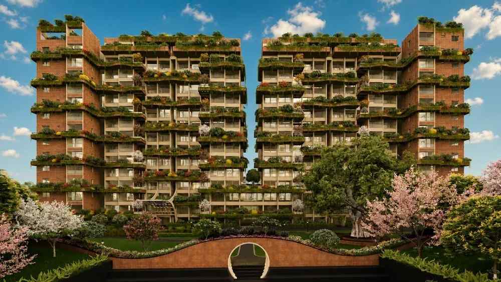 Graviti Hanging Gardens Front Elevation Building View