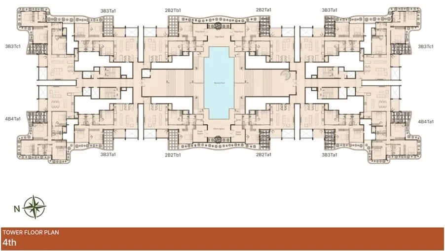 Graviti Hanging Gardens Tower Floor Plan 4th Floor