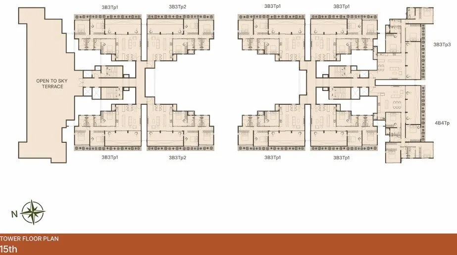 Graviti Hanging Gardens Tower Floor Plan 15th Floor