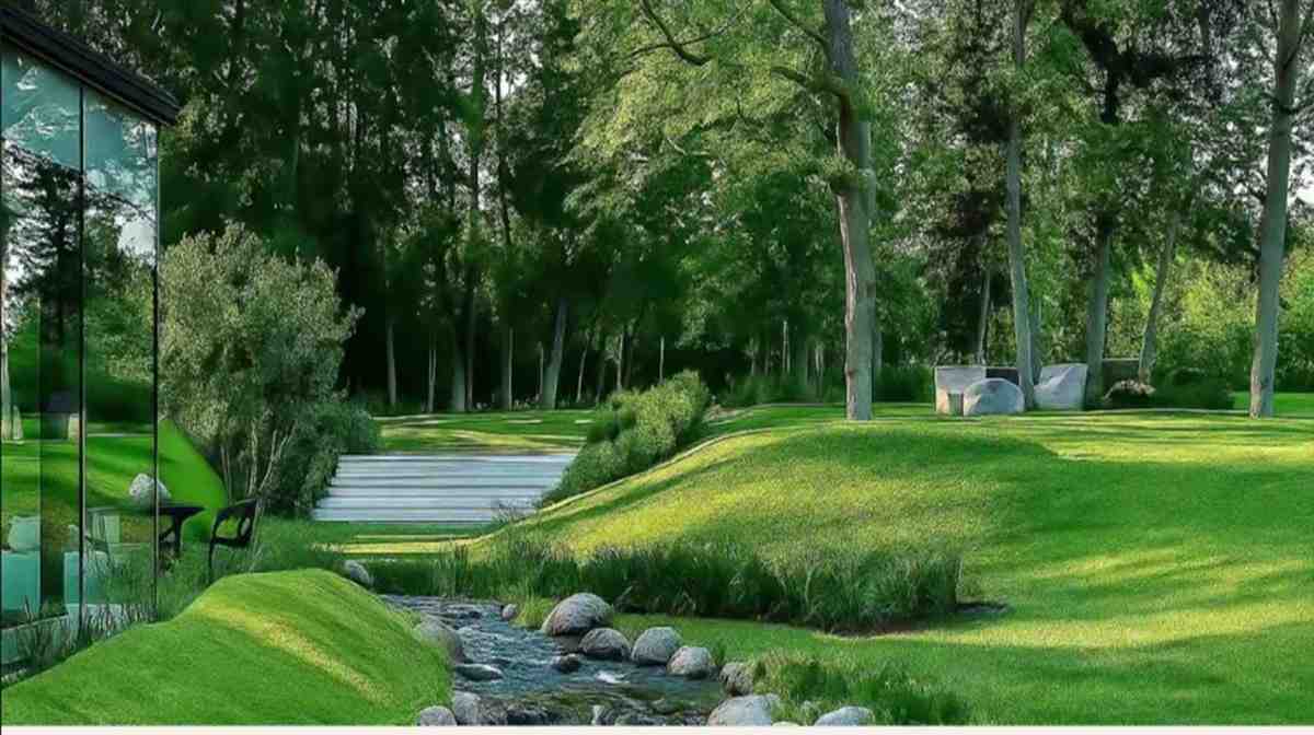 Lodha Beaumont Estate Fiorana Garden Lawn and Stream